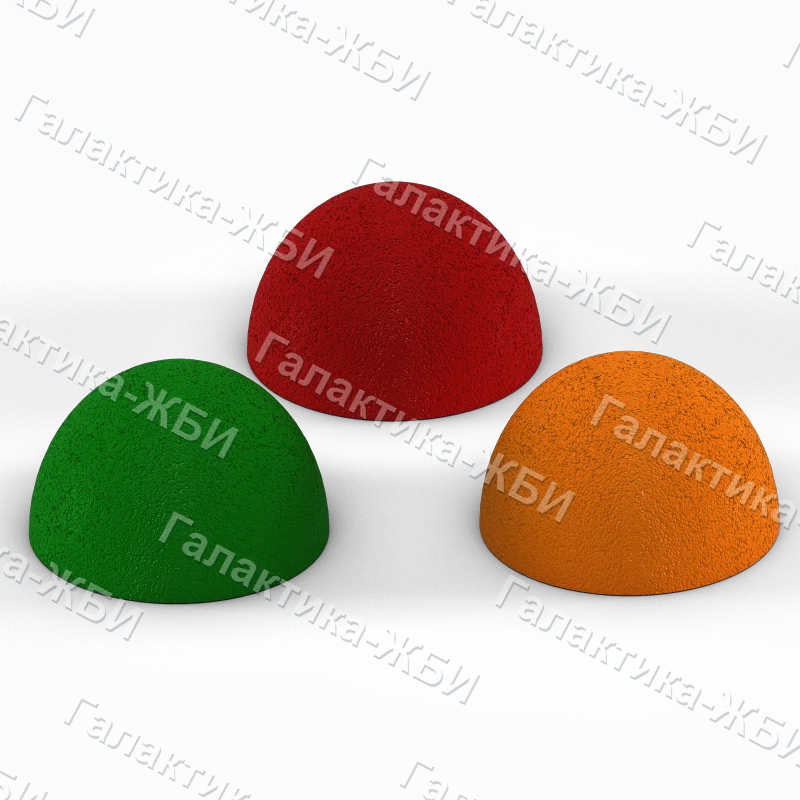 Полусфера бетонная ПСФ-1 Офактуренная