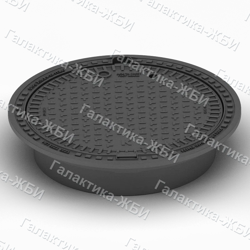 Люк канализационный тяжелый магистральный KDN81P EUROPA самонивелирующийся (плавающий)